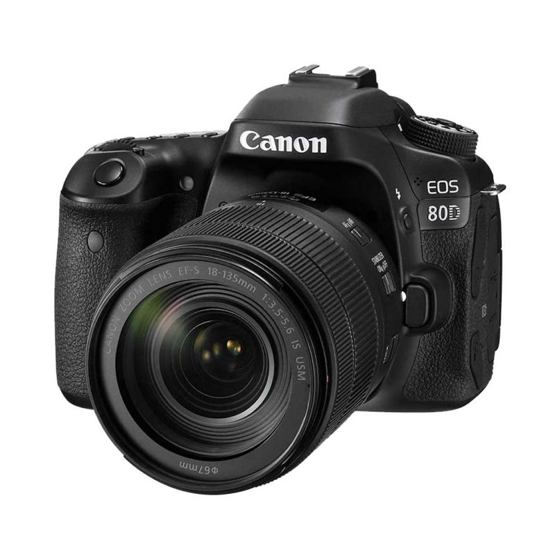 Cámara Canon 80d Kit 18-135 Usm 24,2mpx Full Hd Wifi.